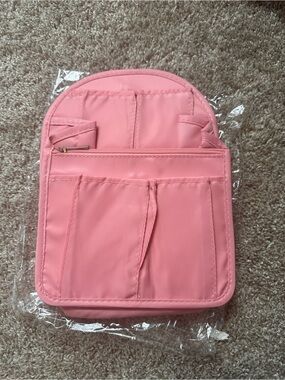 Pink Women's Multi-Pocket MINI backpack Organizer Insert